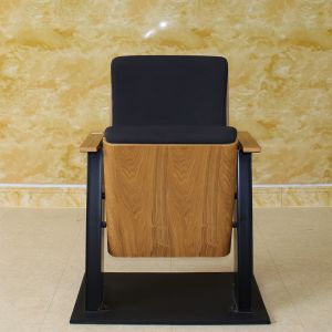 ISO9001 Black Movie Theater Folding Cinema Seats Chairs Hypoallergenic Removable