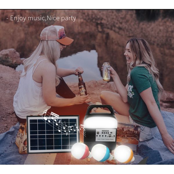 OEM 10000Hrs Indoor Outdoor Activity Solar Lighting And Usb Charging System