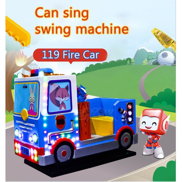 Kids Electric Ride On Swing Car Coin Operated 350w