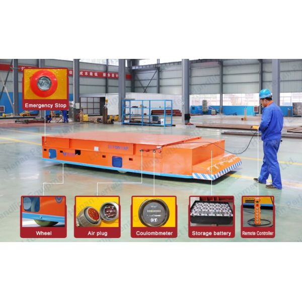 Electric Material Battery Power SGS Heavy Duty Transfer Cart