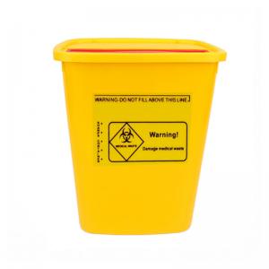 Cheap Plastic Yellow Medical Waste Bin Needles Disposable Sharps Container wholesale