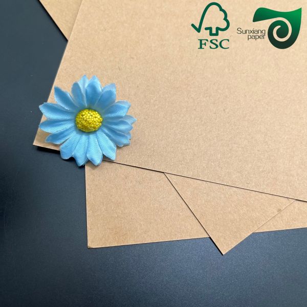 FSC Certified 250gsm Virgin Brown Kraft Wrapping Paper Rolls For Custom Wrapping Boxes