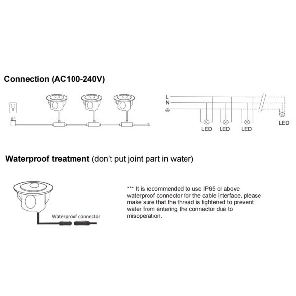 Step light technical drawing