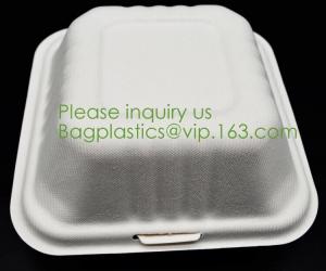 Cheap Biodegradable, Sugar Cane, Sugarcane Bamboo Pulp, Bento Box, Bagasse Food Container, Take Out Box, Plates &amp; Bowls wholesale