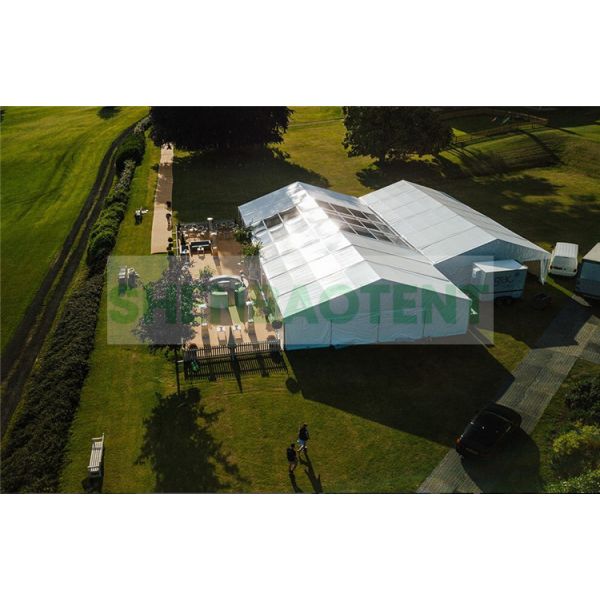 Snow Loading 10kg/Sqm Wedding Marquee Tents Double Coated Pvc