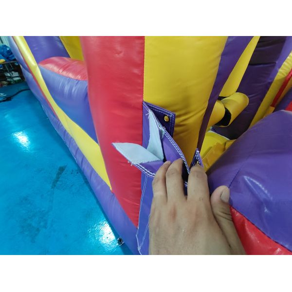 Pvc Tarpaulin Inflatable Obstacle Courses Outdoor Backyard Fun Run Sport For Toddler