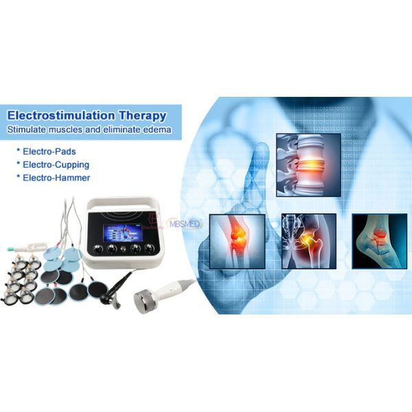 Tens Electrotherapy Microcurrent Russian Waves Muscle Stimulation Cupping Therapy Massager