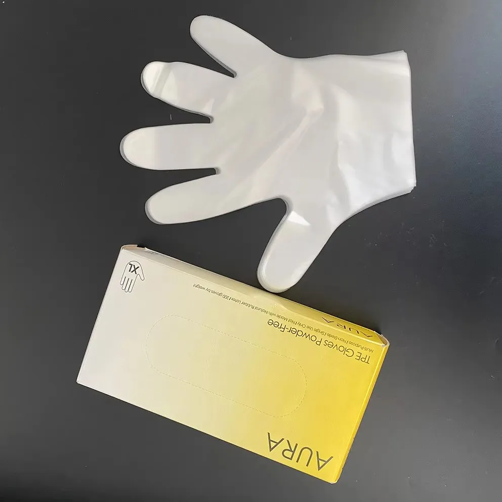 Waterproof Disposable Plastic Gloves Food Grade PE for Storage &amp; Industry Use Manufactured in China