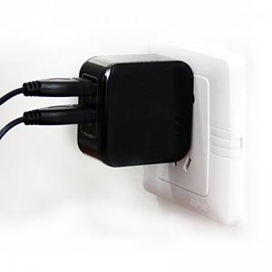 China Dual port USB travel charger  5V 4.8A(each port 2.4A max)   Black on sale