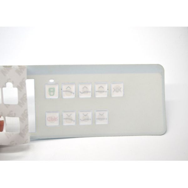 Embossed Flat Keys Membrane Switch Panel , Membrane Switch Keypad