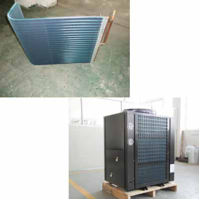 Island Freezer Air Cooled Evaporator Coils Hydrophilic