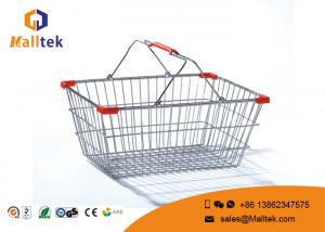 Cheap Supermarket Boutique Metal Wire Baskets / Cosmetics Store Grocery Basket wholesale