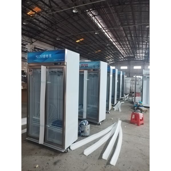 40 Cubic Feet Frost Free Stainless Steel Upright Fridge With Adjustable Shelves