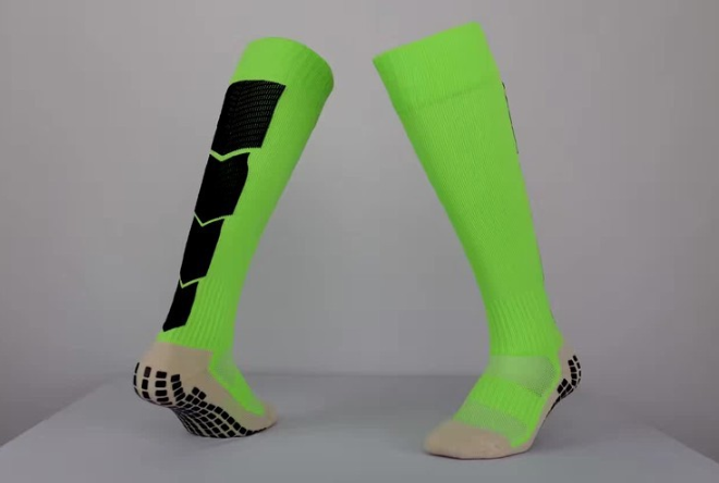 Athletic Terry Thermal Non Slip Grip Socks Long Length For Adult Basketball Sports