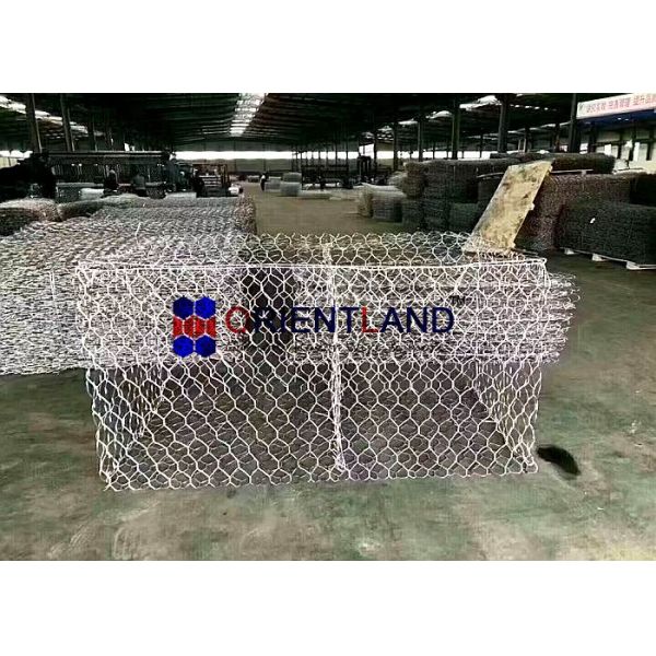 Double Twisted Hexagonal Shape Gabion Wall Baskets 100×120mm