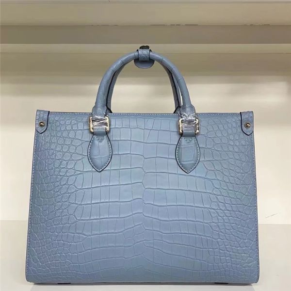 Authentic Crocodile Leather Women Business Travel Handbag Female Laptop Bag