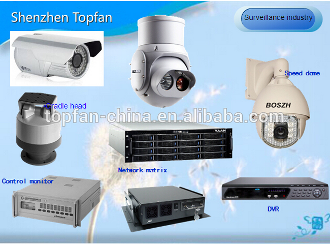 High Efficiency GPU Cooling DC Brushless Fan 12V Axial Fan Motor For Machine Equipment