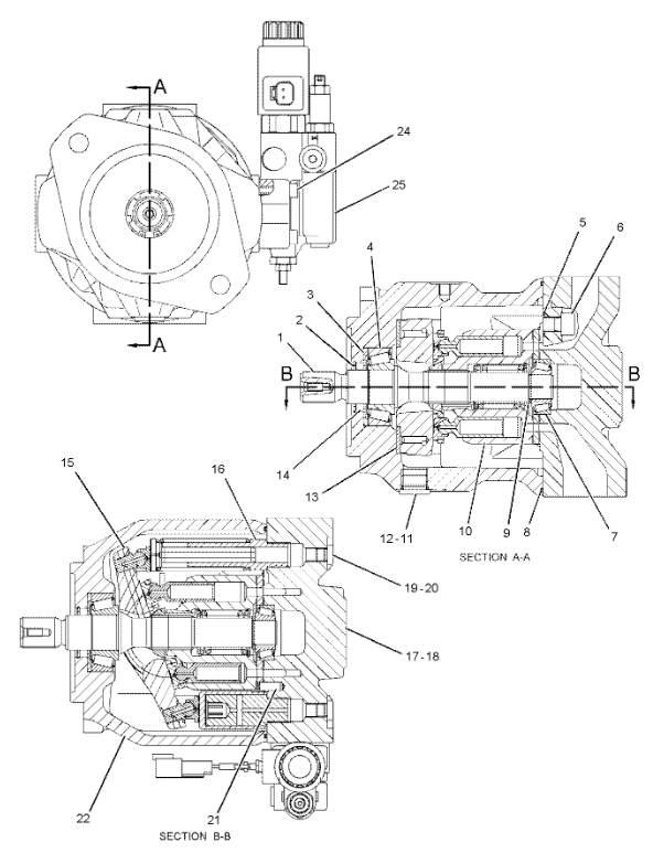 259-0907 2590907 Fan Pump Solenoid Valve Excavator Spare Parts For C9 336D2