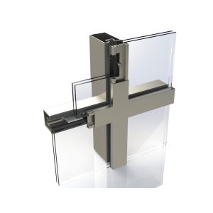 China Thermal Break Hidden Frame Curtain Wall Anti UV Environmental Friendly on sale