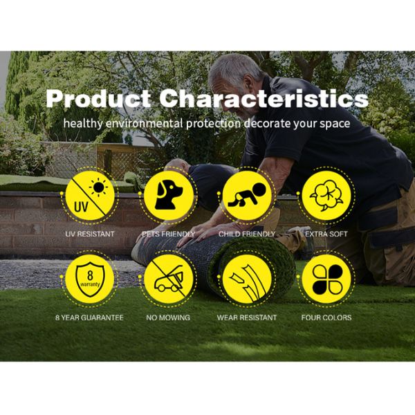 SBR Glue Realistic Artificial Grass Turf For Kindergarten Playground