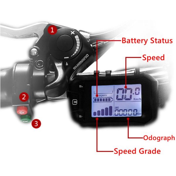 31MPH 26 Inch Folding Electric Bike With 1000W Rear Hub Motor