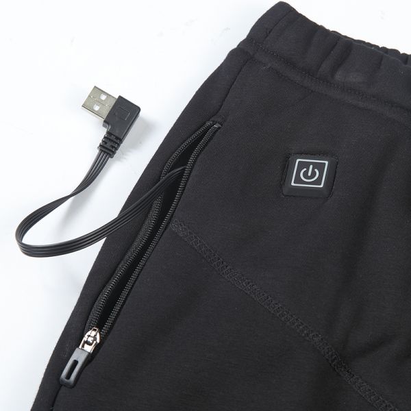 Winter Direct Current Heated Thermal Pants USB Charging Cotton High Waist