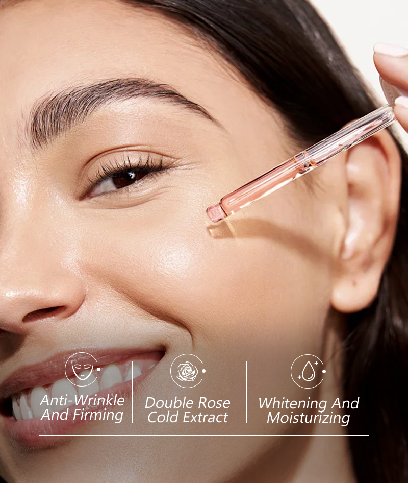 40ML Facial Double Rose Hydrolyzed Collagen Serum Skin Care Moisturizer Customized