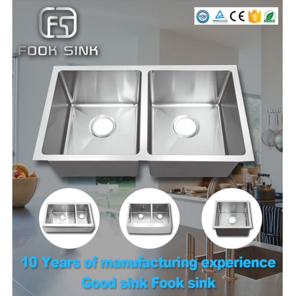 25'' Top Mount Stainless Steel Kitchen Sink Deep Bowl With Two Holes