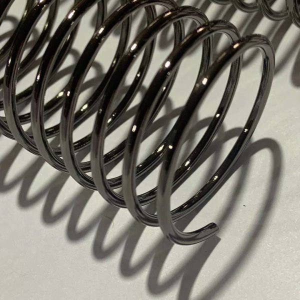 Wire Dia2.0mm Electroplating Black Spiral Binding Coils