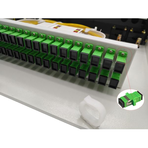 Indoor Metal Slide 2U 48 Port Patch Panel Rack Mount