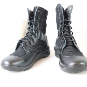 Cheap Black Genuine Leather Combat Tactical Boots Size 38-45 wholesale
