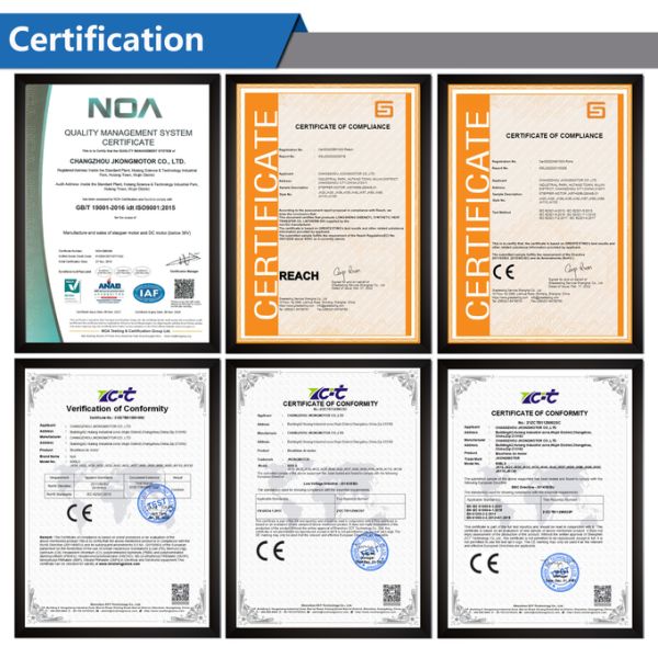 Jkongmotor 24V 48V 110V 220V 15W-750W High Performance Electric BLDC Brushless DC Gear Motor With Brake Gearbox Encoder 6