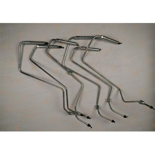 Brushed Fuel Supply Tube Excavator Components , Iron Diesel Fuel Pipe 6156-71-4112 6156-71-4121