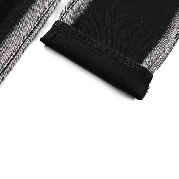 OEM Strap Washed Jeans Low MOQ Wide Leg Pants Denim Clothing Manufacturer