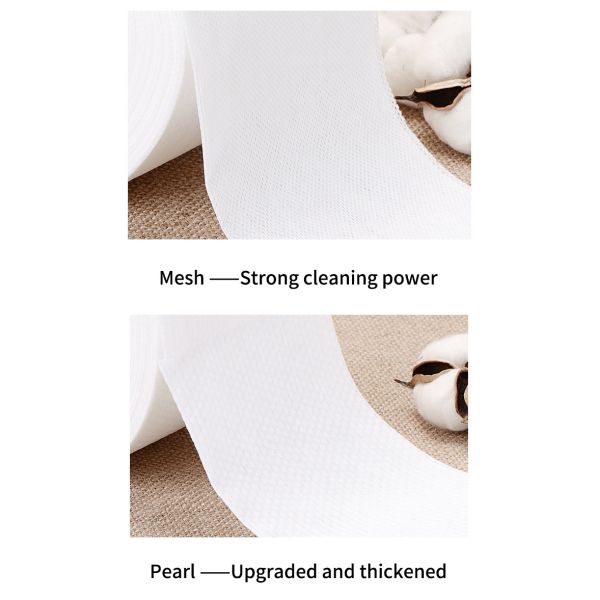 Fast Absorbing Facial Cleansing Cloths Viscose Nonwoven Fabric Face Towel Roll