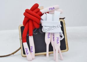 China Silicone End L125cm Elastic Drawstring Cord Cotton Cord For Drawstring Bags on sale