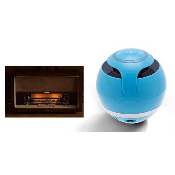 Handsfree phone wireless Bluetooth speaker gifts round bass portable mini stereo
