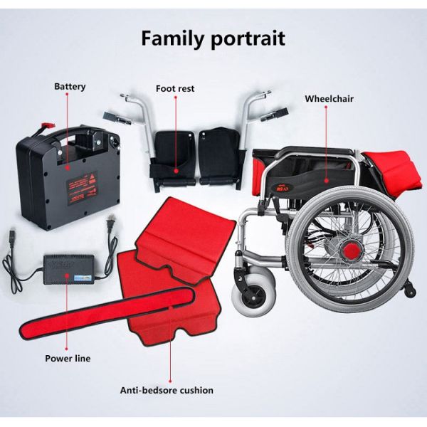 Anti Nuisance Drive Medical Wheelchairs 360 Degree Control 6km/h Waterproof