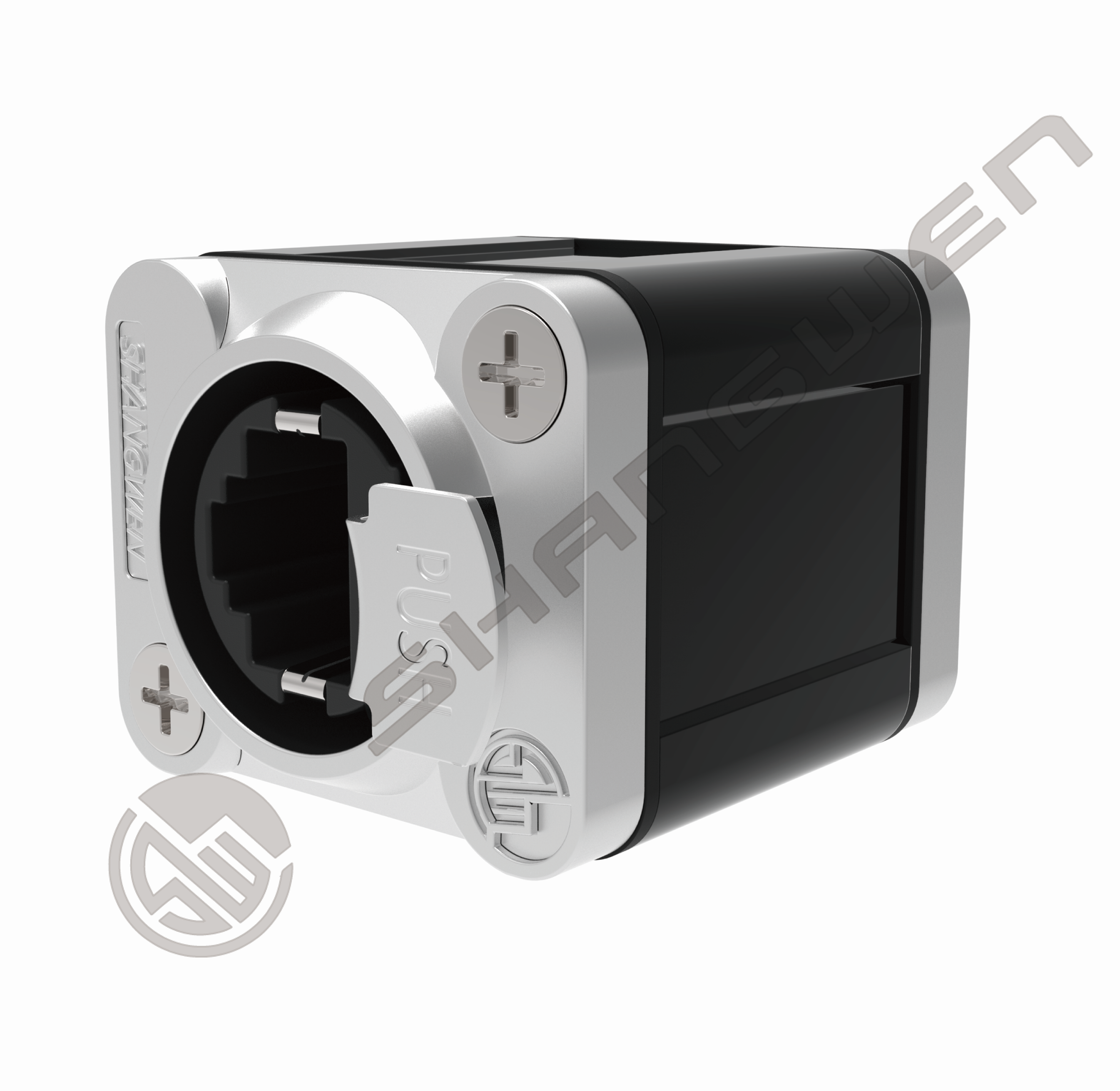 Indoor Panel Mount Hole Rj45 Plug Adapter Female Signal Connector Cable CAT5E PoE++ Linking Cables AutoMDIX Power Connectors