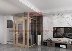 Cheap E Frame Hoistway Residential Home Elevator Compact Home Lifts Low Maintenance Cost wholesale