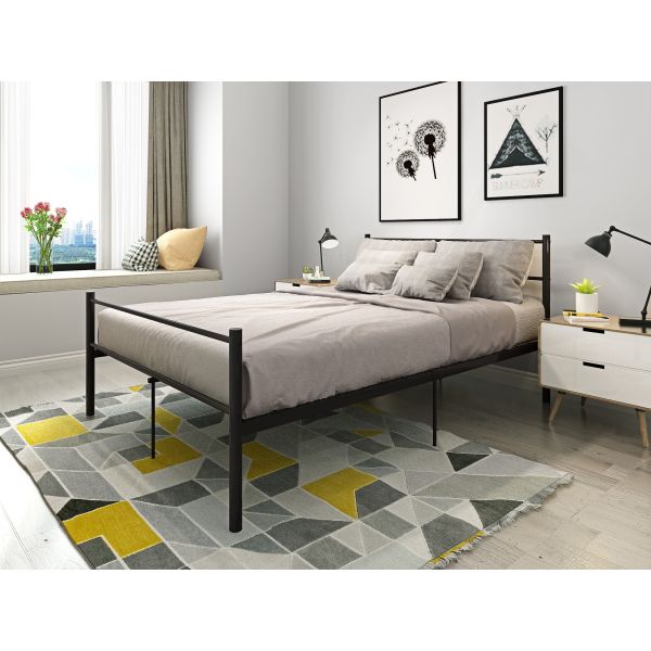 Double 0.6mm Metal Pipe Bed Electrostatic Powder Coating Surface