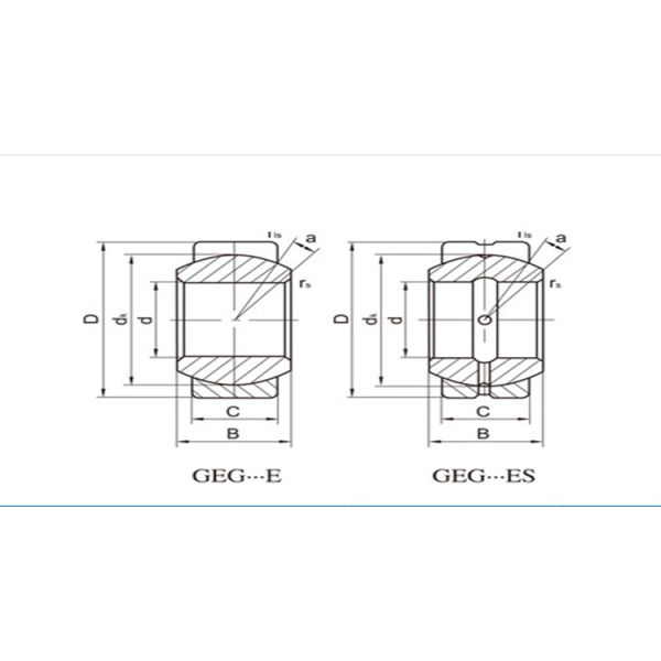 Single Slot Spherical Plain Radial Bearing GEEM30ES 2RS Single Groove 30x55x32 Bearing