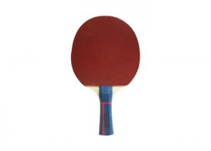 China Poplar 6mm plywood Table Tennis Rackets Color Handle with Reversed ITTF Rubber on sale