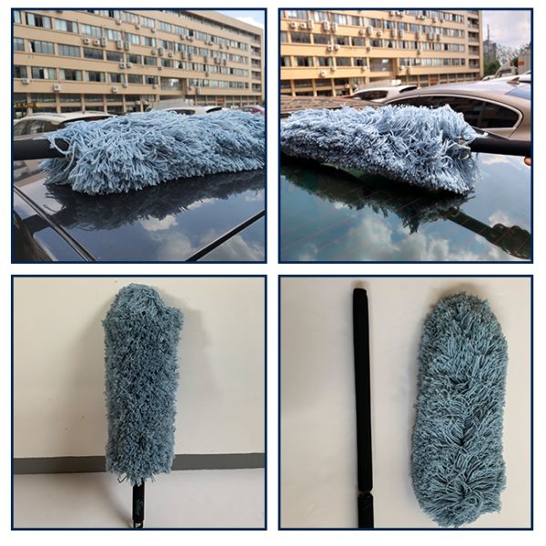 EVA Handle Microfiber Removed Washable Car Fluffy Duster