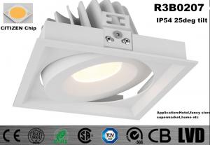 China 140 * 140 * 71mm Square Adjustable Dimmable Led Downlights Warm White 2700K - 3000K on sale