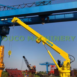 Cheap Fixed Marine Hydraulic 10m/Min 20m Telescopic Boom Crane wholesale