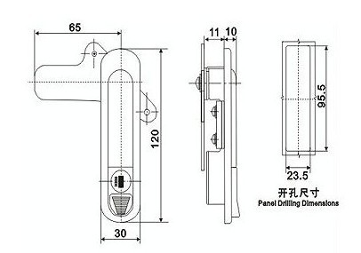 AB302 electrical panel locks panel door lock, panel lock, electrical cabinet door lock