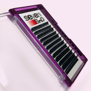 China Black Silk Eyelash Extensions , Pure Handmade Individual Eyelash Extensions on sale