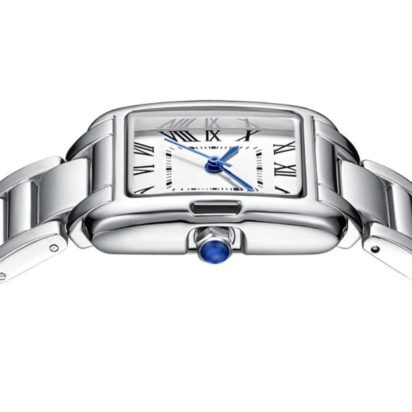 Wearresistant Womens Quartz Watches , Square Quartz Watch 10mm Thickness