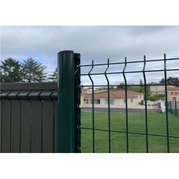 3d Bending Wire Mesh Curved Wrought Iron Fence Panels Estate Fencing Garden Decoration